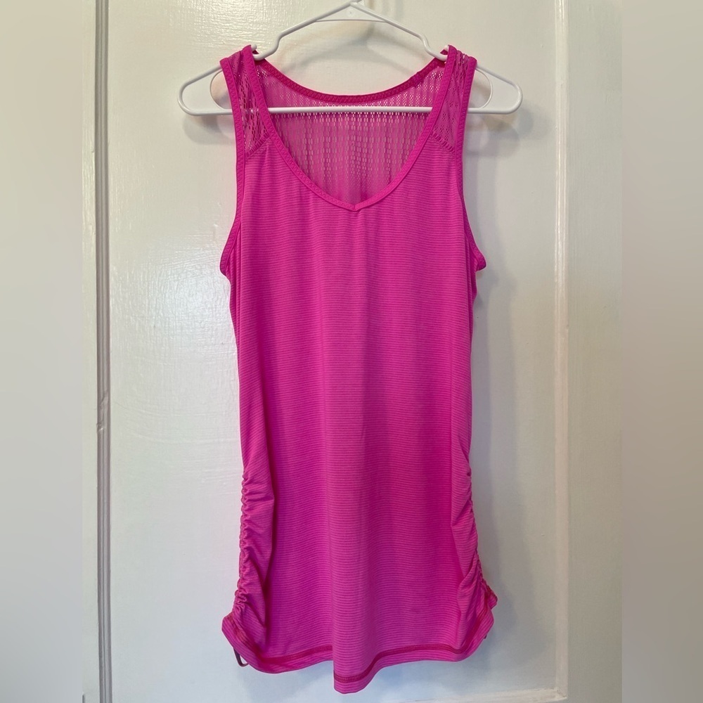Lululemon Tie And Fly Tank Pow Pink Light